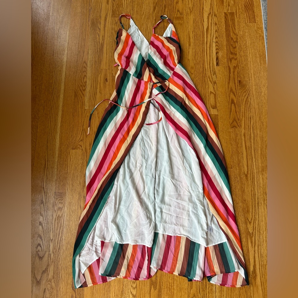Lulu's Colorful Striped Maxi Dress